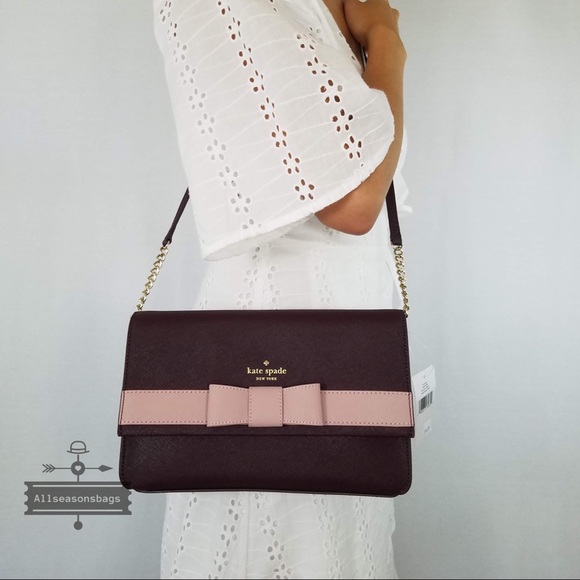Kate spade Kirk park Veronique crossbody mahogany - Picture 2 of 8